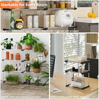 BLULEE Expandable Under Sink Organizer, No-Drill Adjustable Shelf - Image 5