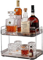 Coffee Bar Accessories, Station Organizers,Large Capacity Storage with Drain Board,Whisky Tray,Mug Tea Cup Holder Coffee Bar Organizer, Smoky Gray - Image 6