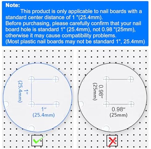 310PCS Pegboard Accessories Organizer Kit, Peg Board Baskets and Paper Towel Holder for 1/8 and 1/4 inch Pegboard Hooks Assortment,Metal Hooks for Hanging Storage (Basket Set) - Image 7