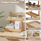 Under Sink Organizer, L-Shaped 2 Tier Pull Out Cabinet Organizer - Image 2