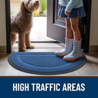 OLANLY Half Circle Front Door Mat Outside 71x23 All-Season Rubber Doormat - Image 6