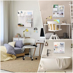 VUSIGN Peg Board Combination Kit 22"x22" Pegboards, White - Image 6