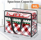 SpaceTrove Clear Storage Bags, 6-Pack Under Bed and Closet Organizers 90L - Image 2