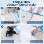 10 Pack Extra Jumbo Vacuum Storage Bags 51.2 x 39.3 Inch - Image 4