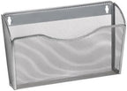 YBM HOME Mesh Wall Mount File Organizer Holder for Home and Office, Single Pocket Hanging File Holder for Folders, Documents, Letters, and Magazines, Silver 2 Pack - Image 4