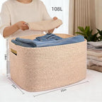 extra Large Laundry Basket/Hamper, 25"x16"x16" Rectangle - Image 2