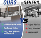 Cable Management, 15.75" Under Desk Cable Management Tray No Drill - Image 4