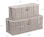 Cable Management Box, Cord Organizer with Lid & Cable Ties - Gray Set - Image 3