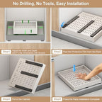 Fokyfok Pull out Cabinet Organizer,18"-25"W,10"-13"D,Expandable,Adhesive - Image 7
