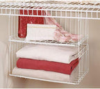 ClosetMaid Hanging Mesh Storage Basket, White, 18 in, 2-Pack - Image 5