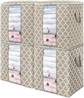 Storage Bags 4 Pack 100L Clothes Organization and Storage Containers by WiseLife
