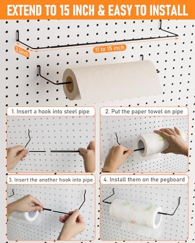 INCLY 30PCS Peg Board Organizer Accessories Kit with Bins, Cups & Baskets - Image 3