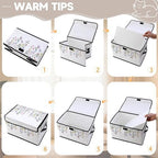 Stackable Clothes Storage Bins with Lids 3 Pack - Image 3