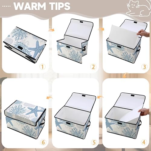 Stackable Clothes Storage Bins with Lids 3 Pack - Image 3