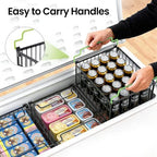 Freezer Organizer Bins, 3 Pack Enlarged Baskets for 5-9 Cu.FT Deep Freezer - Image 6