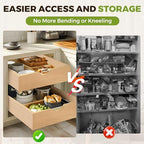 Pull Out Drawers for Cabinet Wood 30" W x 23" D Slide Out Organizer - Image 4