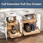 Pull Out Cabinet Drawers - 6x2 Size Options (12-23'W,18-21'D), Pre-Assembled with Soft Close Slides, Solid Beechwood, Easy Installation(23'W x 18'D) - Image 3