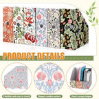 PerKoop 12 Pcs Decorative Magazine File Holders Foldable, Floral - Image 3