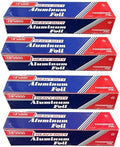 Heavy-Duty Aluminum Foil, 4-Pack Foil Roll (18" x 500") by Unknown