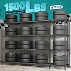 REIBII 78.4''W Storage Shelves, 1500LBS Heavy Duty&Space Saving for Garage - Image 4