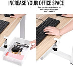 Under Desk Drawer, Clamp on Desk Organizer Hanging Desk Storage Under Table - Image 2