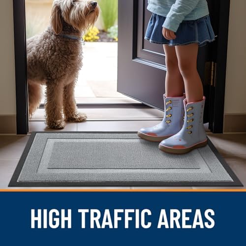 OLANLY Front Door Mat Outside 71x23, All-Season Heavy-Duty Rubber Doormat - Image 6