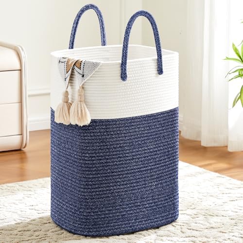Artfeel Laundry Basket,Woven Cotton Rope Laundry Hamper,60L Versatile Storage for Dirty Clothes,Baby Toys,and Blankets in Bathroom, Nursery,and Living Room by Artfeel