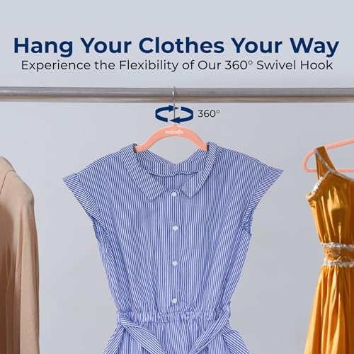 SereneLife Velvet Hangers – 100 Pack, Slim & Space Saving for Closets - Image 6