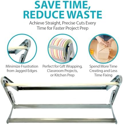30 Inch Paper Roll Dispenser with Cutter, Desktop or Wall Mount Set Up - Image 3