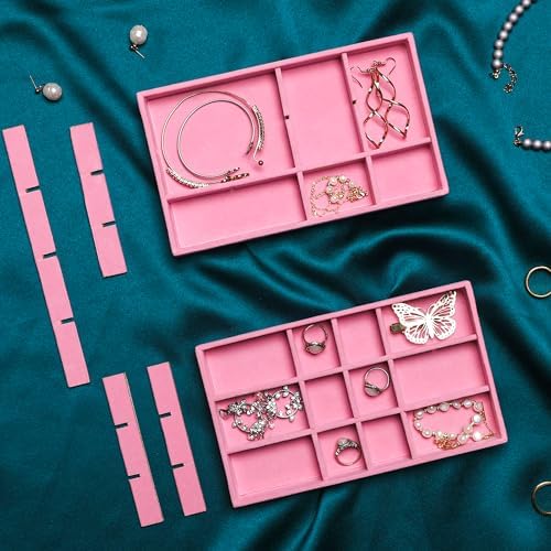 Frebeauty Jewelry Trays for Drawer,Set of 9 Jewelry Organizer and Storage - Image 5