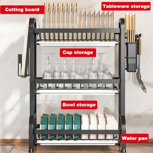 Dish Drying Rack,Dish Racks Drainer,Keep Kitchen Sink Shlef Organized - Image 3