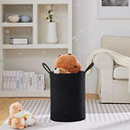 VIPOSCO 58L Tall Woven Laundry Basket Hamper, Black - Image 2