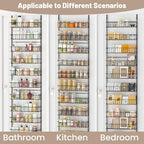 ElegantArray 9-Tier Pantry Door Organizer, Black - Image 6