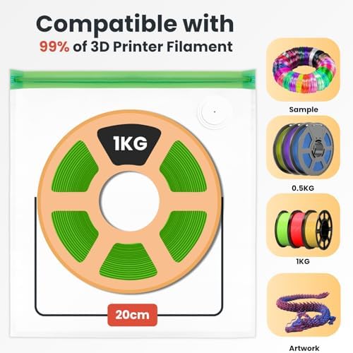 3D Printer Filament Storage Bags – Vacuum, Moisture-Proof & Dustproof, Humidity Resistant, Reusable (13 x 15 Inches, 30 Bags Only) - Image 5