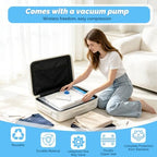 20 Pack Travel Vacuum Storage Bags with Rechargeable Wireless Pump, Vacuum Seal Bags for Clothes, Space Saver Compression Bags in 5 Carry-On Sizes for Luggage, Bedding & Seasonal Storage - Image 2