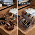 2 Pcs Belt Organizer, with Removable Dividers 5 Compartments - Image 2