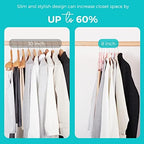 HOUSE DAY Premium Velvet Hangers 50 Pack Pink, Non-Slip Flocked Felt Hangers, Sturdy Clothes Hanger Heavy Duty Coat Hanger, Durable Slim for Closet Space Saving - Image 4
