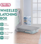 Sterilite Wheeled Latching Box w/Lids for Home & Office, 56 Quart, 8-Pack - Image 3