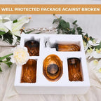 Amber Bathroom Accessories, Round Thick Glass & Zinc Alloy Pump - Image 6