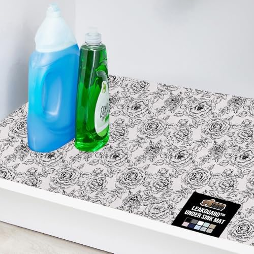 GORILLA GRIP LeakGuard Under Sink Mat for Kitchen Cabinet, 24x60 Gray by GorillaGrip