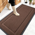 OLANLY Front Door Mat Outside 47x23, All-Season Heavy-Duty Rubber Doormat by OLANLY