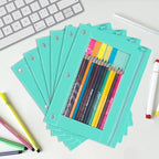 YoeeJob Pencil Pouch for 3 Ring Binder, Zipper Binder Pencil Pouches Bulk, Pencil Case with Clear Window for College, Office, Pale Lake Orchid, 24 Packs - Image 3