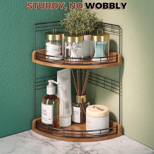 Bathroom Countertop Corner Organizer for Small Spaces, 2-Tier Counter Shelf - Image 6