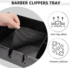 Barber Clippers Tray Station Hair Trimmer Holder Multifunctional Razors Case Stylist Hairdressing Combs Clips Scissors Holder(12.87" X 8.9") - Image 5