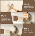 Shower Caddy Suction Cup, 2 Pack Cream White No Drilling Corner Shower Shelves, Detachable and Reusable Bathroom Organizer with Removable Hooks & Towel Bar - Image 3