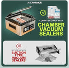 Avid Armor 300 CT Chamber Vacuum Sealer Bags for USV32 – Assorted Sizes (6x10", 8x12", 10x13"), BPA-Free, Reusable, for Food Storage, Sous Vide, and Freezer Preservation - Image 4