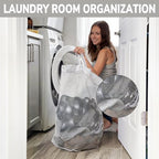 Goodpick 2-Pack Laundry Hamper with Wheels, Dorm Essentials for Girls,75L - Image 5