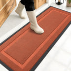 OLANLY Front Door Mat Outside 47x17, All-Season Heavy-Duty Rubber Doormat by OLANLY