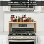 Over the Stove Spice Shelf for Kitchen,33" Over Stove Spice Rack Organizer - Image 3
