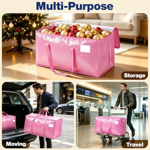 6 Pack Heavy Duty Waterproof Moving Bags, Foldable Totes - Image 6